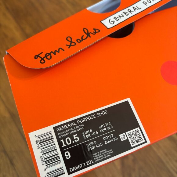 Tom Sachs Nike General Purpose Shoe Sneaker - Picture 2 of 5